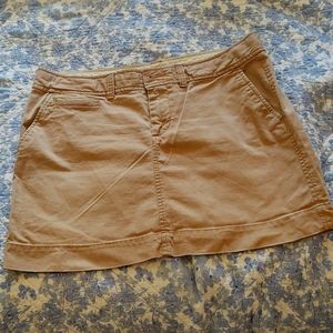Khaki mini skirt